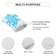 Charger l'image dans la galerie, Gants thermique / gants anti chaleur (ensemble de deux pièces) personnalisés avec prénom photo logo motif texte