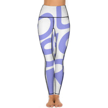 Charger l'image dans la galerie, Pantalon yoga taille haute / Legging sport femme avec deux poches CE003 personnalisé avec photo logo texte motif