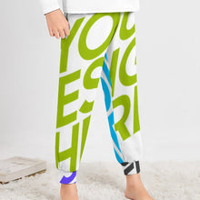 Charger l'image dans la galerie, Pantalon de pyjama pour garçons et filles D29P Pantalon de sommeil doux personnalisé avec photo texte prénom (conception multi-images)