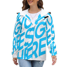 Charger l'image dans la galerie, Impression d’image unique sweat à capuche / veste fine original grande taille femme dodu A541 personnalisé avec photo logo motif texte