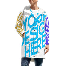 Charger l'image dans la galerie, Impression des multi-images trench-coat long original grande taille homme A677 personnalisé avec photo logo motif texte