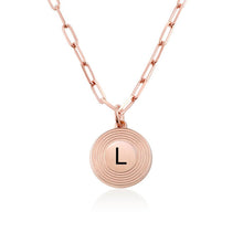 Charger l'image dans la galerie, Collier pendentif rond en argent sterling 925 pour femme homme X0055 gravure personnalisé avec prénom texte