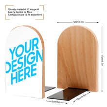 Charger l'image dans la galerie, Serre livre bois / Grands serre-livres 2 pcs BG1613026 personnalisé avec photo logo texte motif