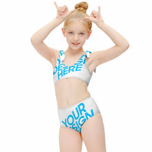 Charger l'image dans la galerie, Maillot de bain deux pièces enfant fille à la mode NT022 personnalisé avec photo motif logo texte