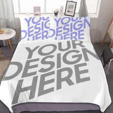 Charger l'image dans la galerie, Ensemble de literie housse de couette photo prénom personnalisée trois pièces (La taie d'oreiller et la housse de couette peuvent être conçues individuellement)