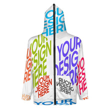 Charger l'image dans la galerie, Veste pull à capuche homme manches longues sweat zippé à capuche WY14 personnalisée avec prénom motif texte (conception multi-images)