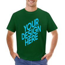 Charger l'image dans la galerie, T-shirt tee shirt à manches courtes en col rond homme imprimé recto-verso personnalisé avec photo logo texte motif