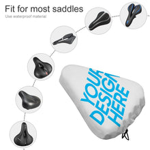 Charger l'image dans la galerie, Housse de selle vélo QC1103004 impression personnalisée avec motif texte logo image