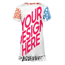 Charger l'image dans la galerie, Robe fille robe à manches courtes F5Q personnalisée avec prénom motif texte (conception multi-images)