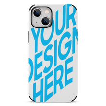 Charger l'image dans la galerie, Coque de téléphone en cuir fibre Série IPhone 13 impression personnalisé avec motif photo logo texte