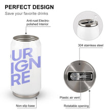 Charger l'image dans la galerie, Bouteille d'eau en Cola / Gobelet à paille personnalisée de plusieurs images avec texte et logo photo