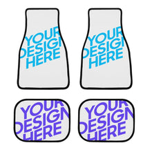 Charger l'image dans la galerie, Tapis de voiture flanelle personnalisé en 3D avec photo logo texte motif ensemble de 4 pièces (Impression d'image unique)