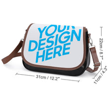 Charger l'image dans la galerie, Sac à bandoulière en cuir personnalisé avec photo texte pour femme et homme