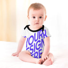 Charger l'image dans la galerie, Combinaison bébé avec boutons 349P costume singulet extensible pour bébés garçons et filles personnalisé avec photo texte prénom (conception une image)