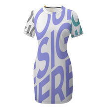 Charger l'image dans la galerie, Robe d'été pour femme Robe en jersey élégante NZ003 personnalisée avec logo texte photo (conception multi-images)