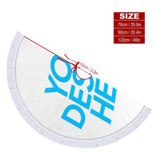 Charger l'image dans la galerie, Jupe de sapin de Noël à franges blancs JJ0525010 impression personnalisée avec motif photo logo texte