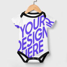 Charger l'image dans la galerie, Combinaison bébé avec boutons 349P costume singulet extensible pour bébés garçons et filles personnalisé avec photo texte prénom (conception une image)