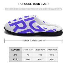 Charger l'image dans la galerie, Pantoufles / chaussons en coton pour femme personnalisée avec photo texte motif (Impression complète)