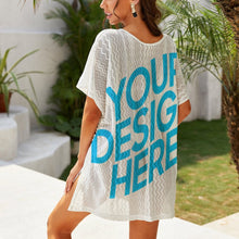 Charger l'image dans la galerie, Chemisier tee shirt en dentelle col V femme GC045 personnalisé avec photo logo et texte