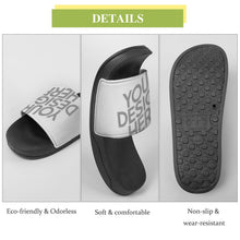 Charger l'image dans la galerie, Chaussons de maison chaussures de bain en PVC pour femmes hommes personnalisée avec photo texte logo (impression complète multi-images)