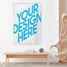 Charger l'image dans la galerie, Tapisserie murale tissu à la mode (version verticale) impression personnalisée avec motif logo texte photo