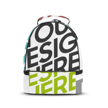 Charger l'image dans la galerie, Sac à repas / Sac double compartiment personnalisé avec photo logo texte motif (Impression des multi-images)