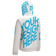 Charger l'image dans la galerie, Sweat à capuche zippé / hoodies en peluche pour femme personnalisé (image unique)