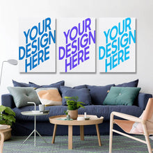 Charger l'image dans la galerie, Peinture suspendue Version verticale 2:3 GY0903214 Personnalisé (Différentes images de conception des trois panneaux)