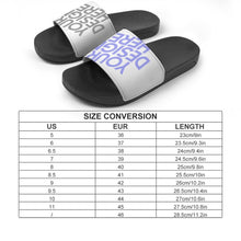 Charger l'image dans la galerie, Chaussons de maison chaussures de bain en PVC pour femmes hommes personnalisée avec photo texte logo (impression complète multi-images)
