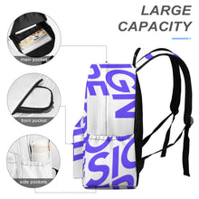 Charger l'image dans la galerie, Sac à dos d'école en tissu oxford sac d'école sac à dos de voyage pour garçons / filles personnalisé avec photo motif texte