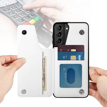 Charger l'image dans la galerie, Coque de téléphone à rabat en cuir TPU pour Samsung Galaxy S21 3C0705121 personnalisé avec photo logo texte motif