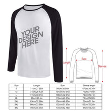 Charger l'image dans la galerie, Chemise T-shirt tee shirt à manches longues pour hommes personnalisé avec photo texte