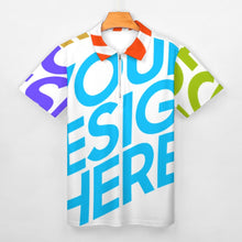 Charger l'image dans la galerie, Polo chemise à manches courtes homme B470 personnalisé avec photos motif texte logo (impression des multi-images)