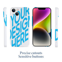 Charger l'image dans la galerie, Coque de téléphone portable pour iPhone 14 / 14 Plus / 14 Pro / 14 Pro Max personnalisée avec photo motif texte