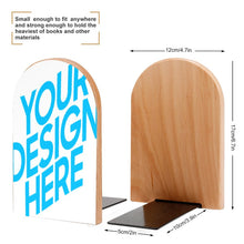 Charger l'image dans la galerie, Personnalisez le support de livre en bois de grande taille 2 pièces / paquet