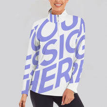 Charger l'image dans la galerie, Hauts de sport de yoga à manches longues femme SDS007 personnalisé avec photo texte motif logo