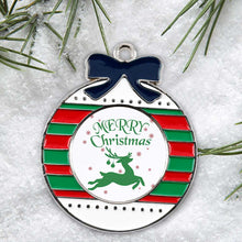 Charger l'image dans la galerie, Breloque Pendentif de Noël en Alliage personnalisé avec photo prénom texte
