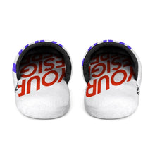 Charger l'image dans la galerie, Pantoufles / chaussons maison en coton pour femmes personnalisées avec photo texte (impression complète)