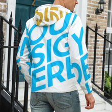 Charger l'image dans la galerie, Impression d’image unique veste courte avec deux poches confortable grande taille homme A679 personnalisé avec photo logo motif texte