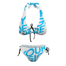 Charger l'image dans la galerie, Bikini triangle deux pièces ample grande taille femme BK2131 personnalisé avec photo logo motif texte