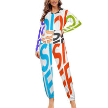 Charger l'image dans la galerie, Vêtements de détente une pièce zippés femme / homme personnalisée avec prénom motif texte (conception multi-images)