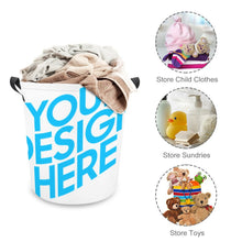 Charger l'image dans la galerie, Panier à linge / panier à linge sale en tissu Oxford personnalisé avec photo prénom texte