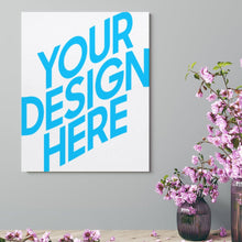 Charger l'image dans la galerie, Tableau suspendu en toile peinture personnalisé avec photo texte motif (version verticale)