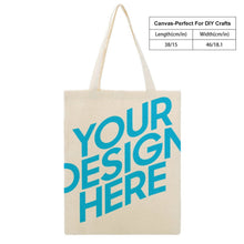 Charger l'image dans la galerie, Sac cabas Canvas femme / homme élégant personnalisé avec photo motif texte logo (impression recto verso)