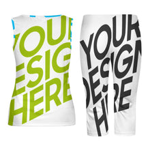 Charger l'image dans la galerie, Impression des multi-images Débardeur Short Costume / Ensemble moulant deux pièces pour femme PTZ Personnalisé avec image et photo