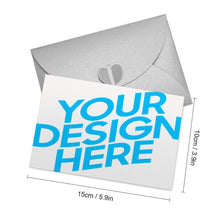 Charger l'image dans la galerie, Carte de voeux / Carte postale horizontale personnalisée avec photo texte logo motif