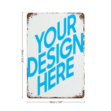 Charger l'image dans la galerie, Peinture personnalisée en feuille de fer avec rouille (Version verticale)