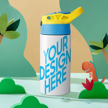 Charger l'image dans la galerie, Petite gourde pour enfant / Gourde Pop-up personnalisé avec votre photo logo prénom