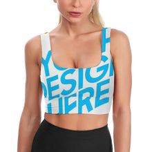 Charger l'image dans la galerie, Soutien-gorge de sport de yoga femme YJ037 personnalisé avec photo logo texte motif (impression des multi-images)