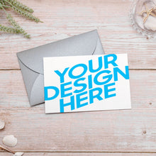 Charger l'image dans la galerie, Carte de voeux / Carte postale horizontale personnalisée avec photo texte logo motif